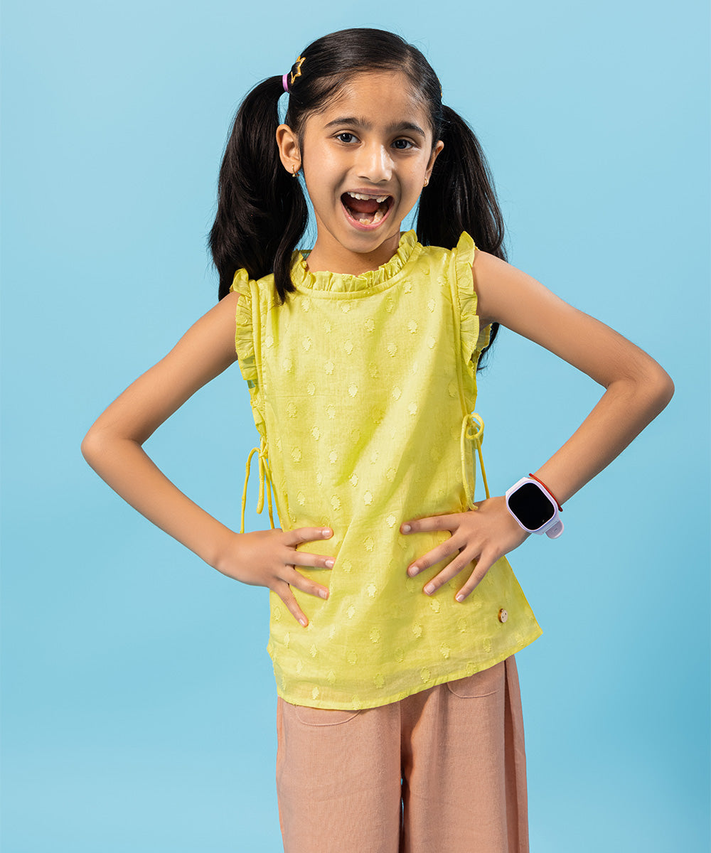 Blossom Breeze Sleeveless Girls Top - Ray Flower