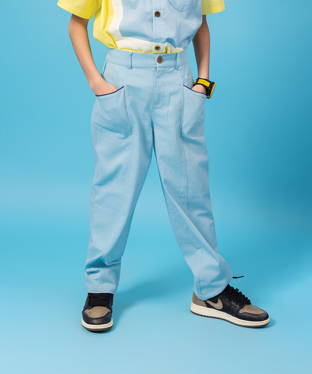 Urban Explorer Co-ord Set - Ray Flower & Serenity Blue