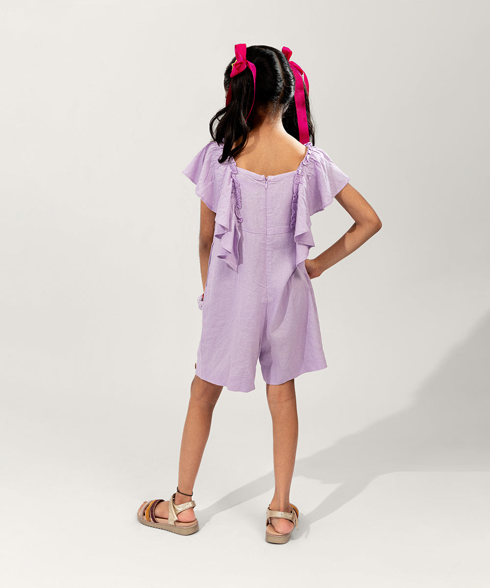 Little Wings Girls Playsuit - Dew Berry