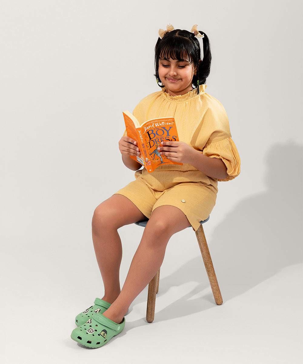 Frill Pop Girls Co-ord Sets - Vanilla Latte