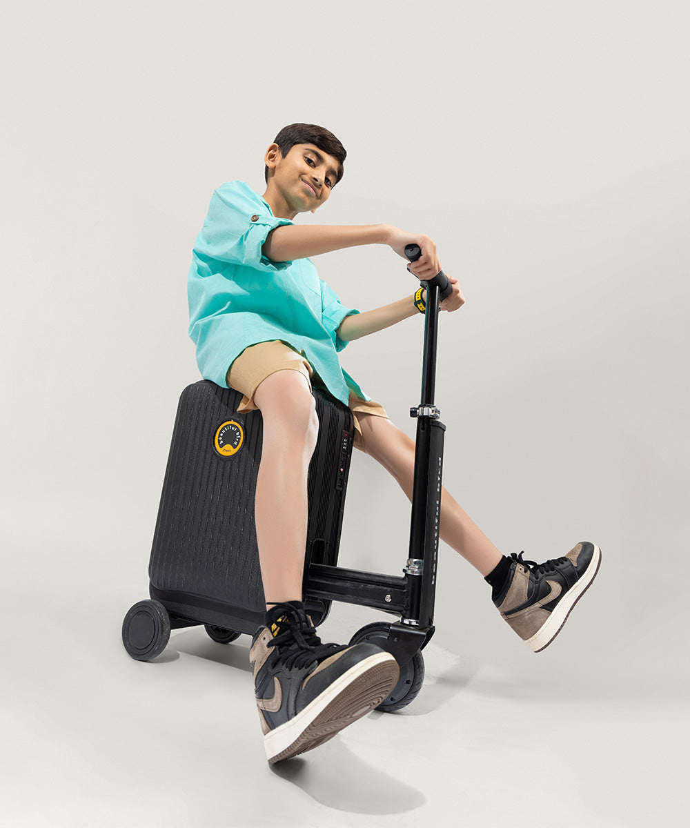 Metro Look Button-Up Boys Shirt - Blue Bird