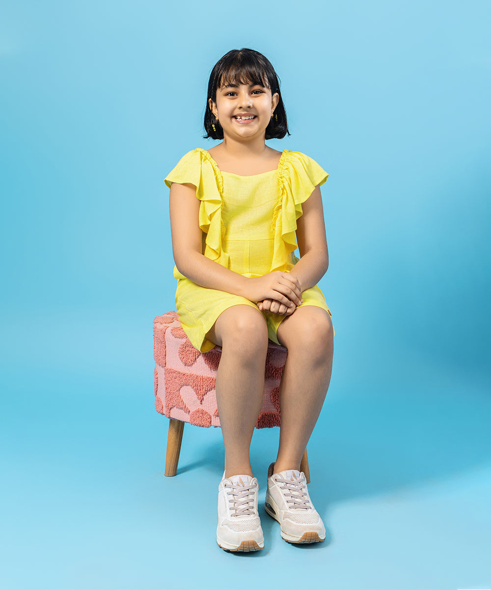Little Wings Girls Playsuit - Ray Flower
