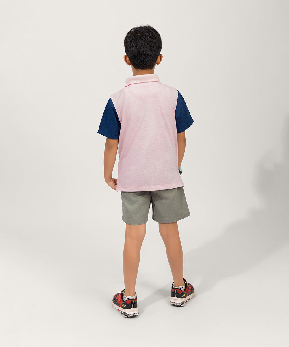 Timeless Twist Boys T-Shirt - Blush Pink
