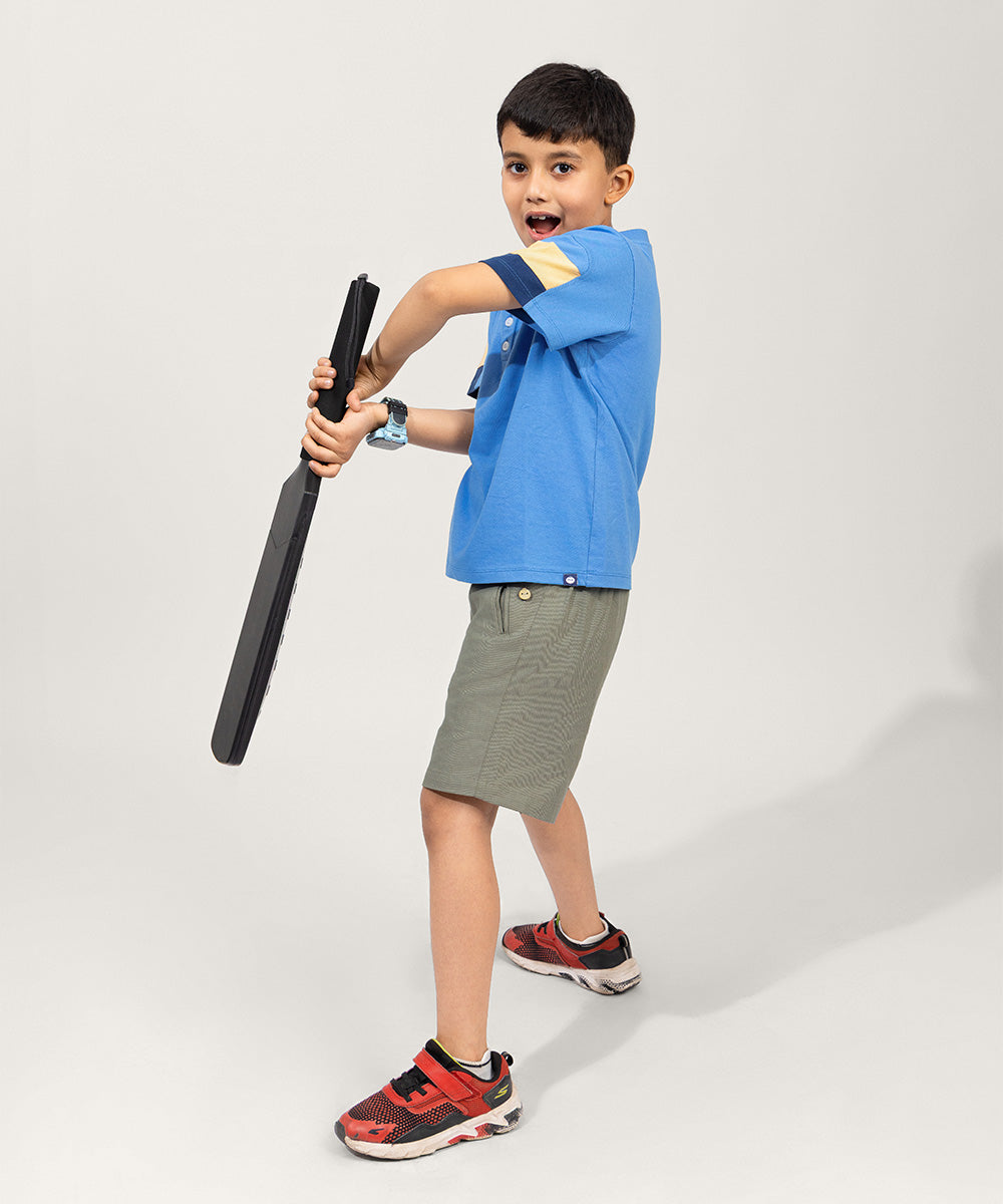 Color Dash Boys T-Shirt - Lake Blue