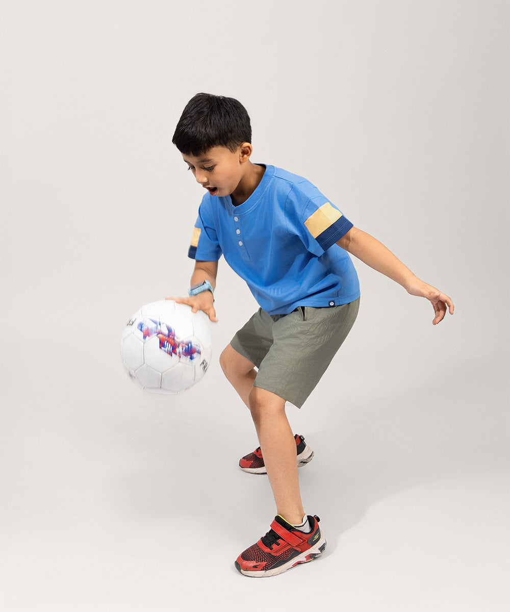 Color Dash Boys T-Shirt - Lake Blue