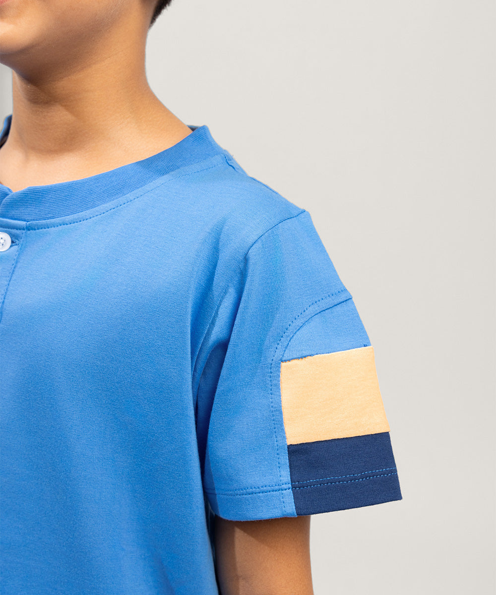 Color Dash Boys T-Shirt - Lake Blue