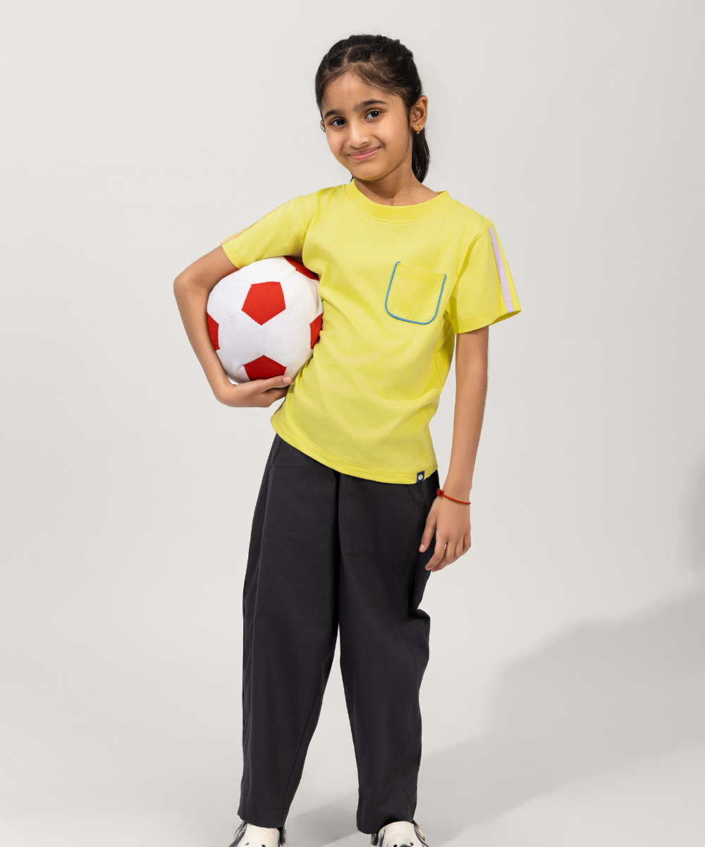 Trend Flow Girls Trouser - Charcoal