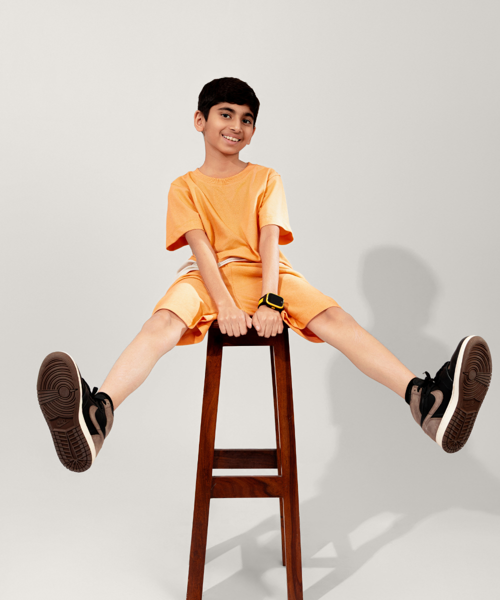 Round The Clock Boys Co-ord Sets - Peach Melon & Marshmallow