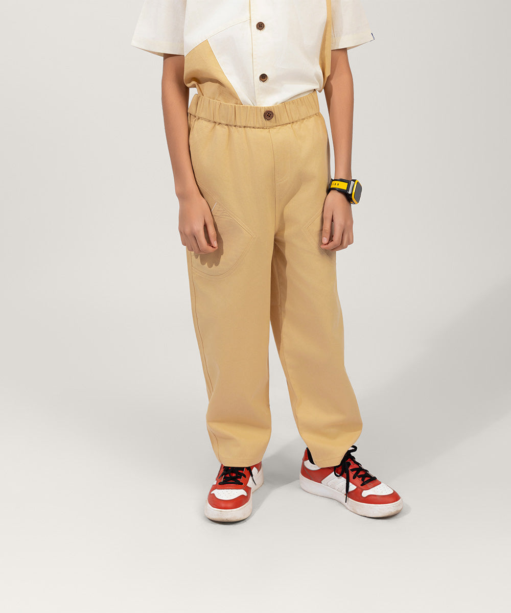 NextGen Colour Block Boys Co-ord Sets - Marshmallow & Vanilla Latte