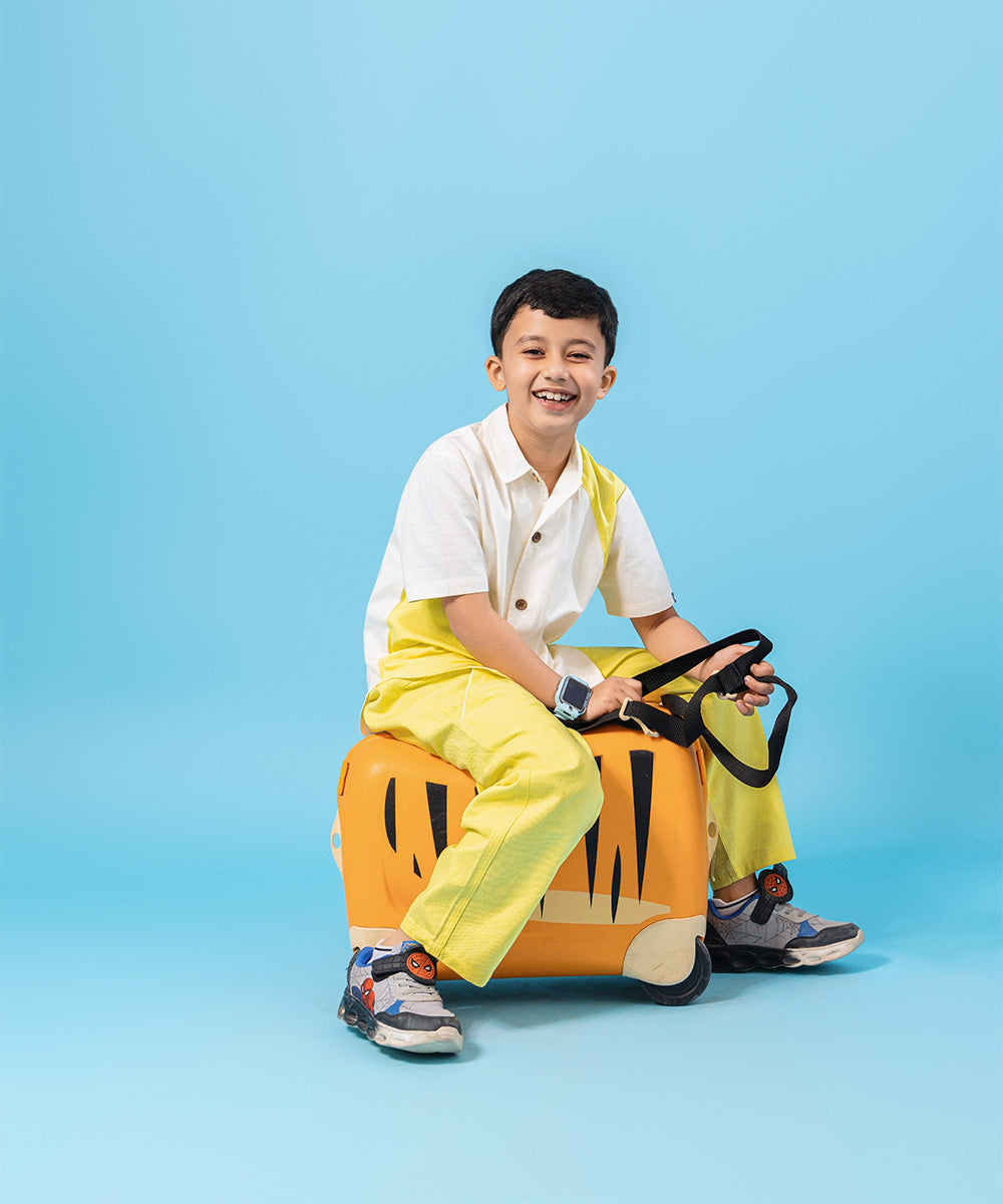 NextGen Colour Block Boys Co-ord Sets - Marshmallow & Bright Ray