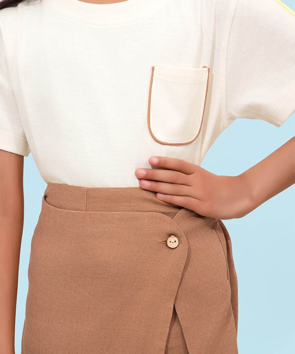 Smart Play Girls Skort - Vanilla Latte