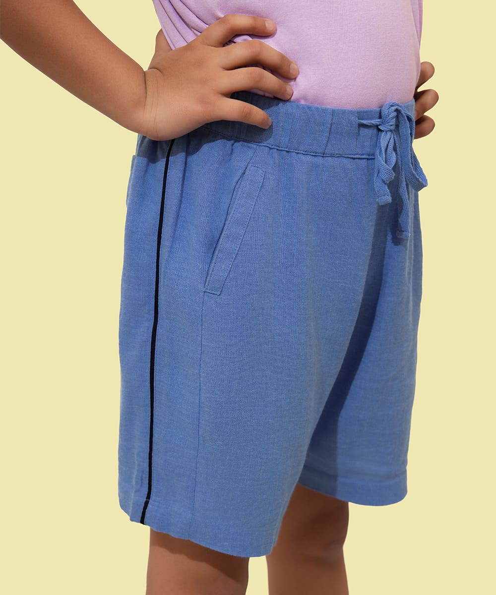 Happy Hoppers Unisex Shorts- Marina Blue
