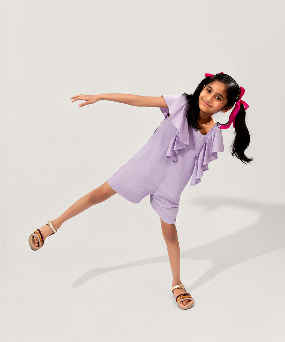 Little Wings Girls Playsuit - Dew Berry