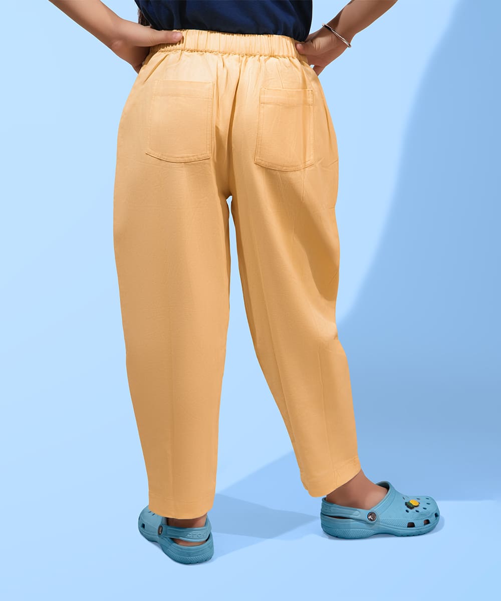 Trend Flow Girls Trousers - Ecru
