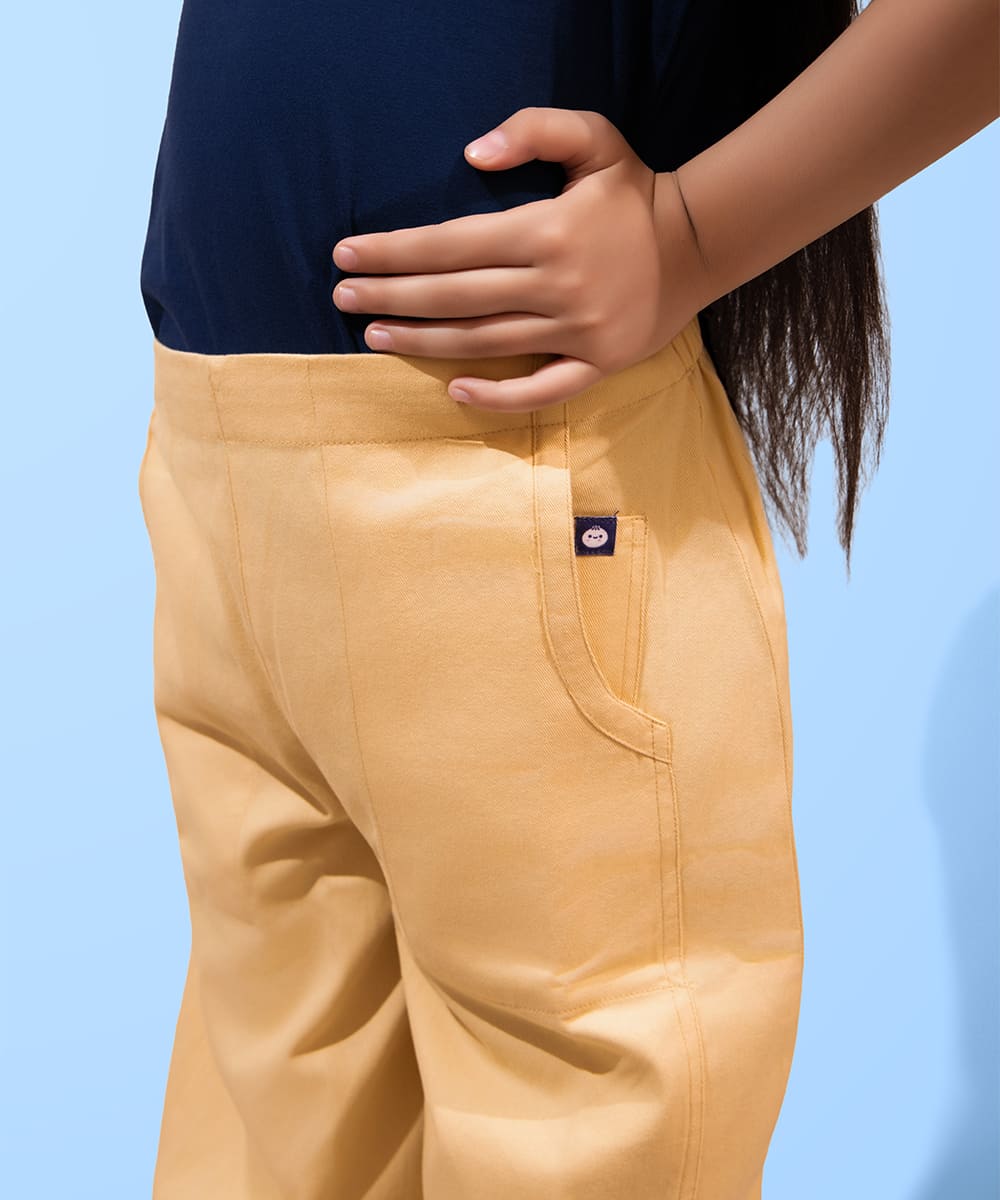 Trend Flow Girls Trousers - Ecru