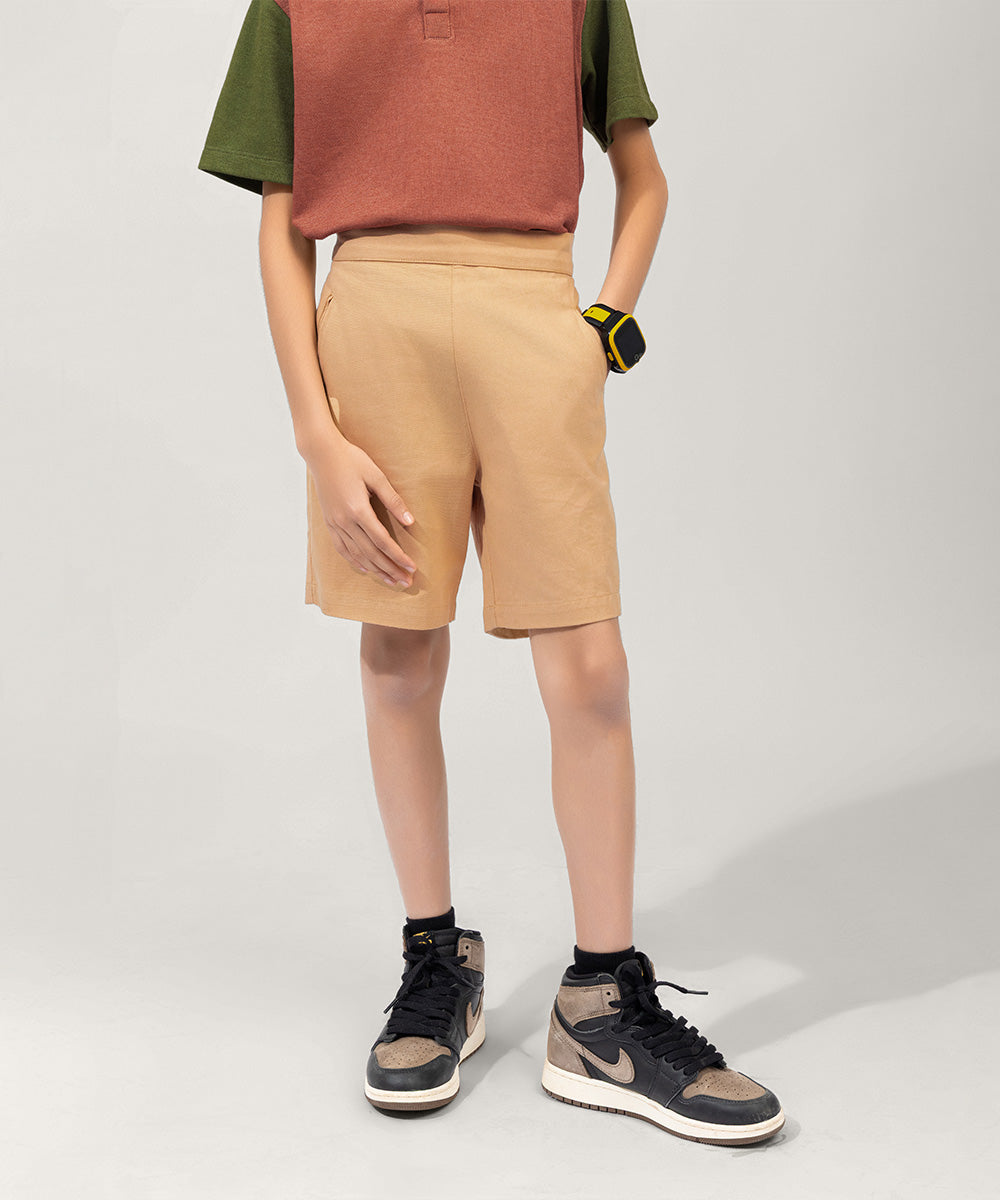 Classy Explorer Boys Shorts - Vanilla Latte