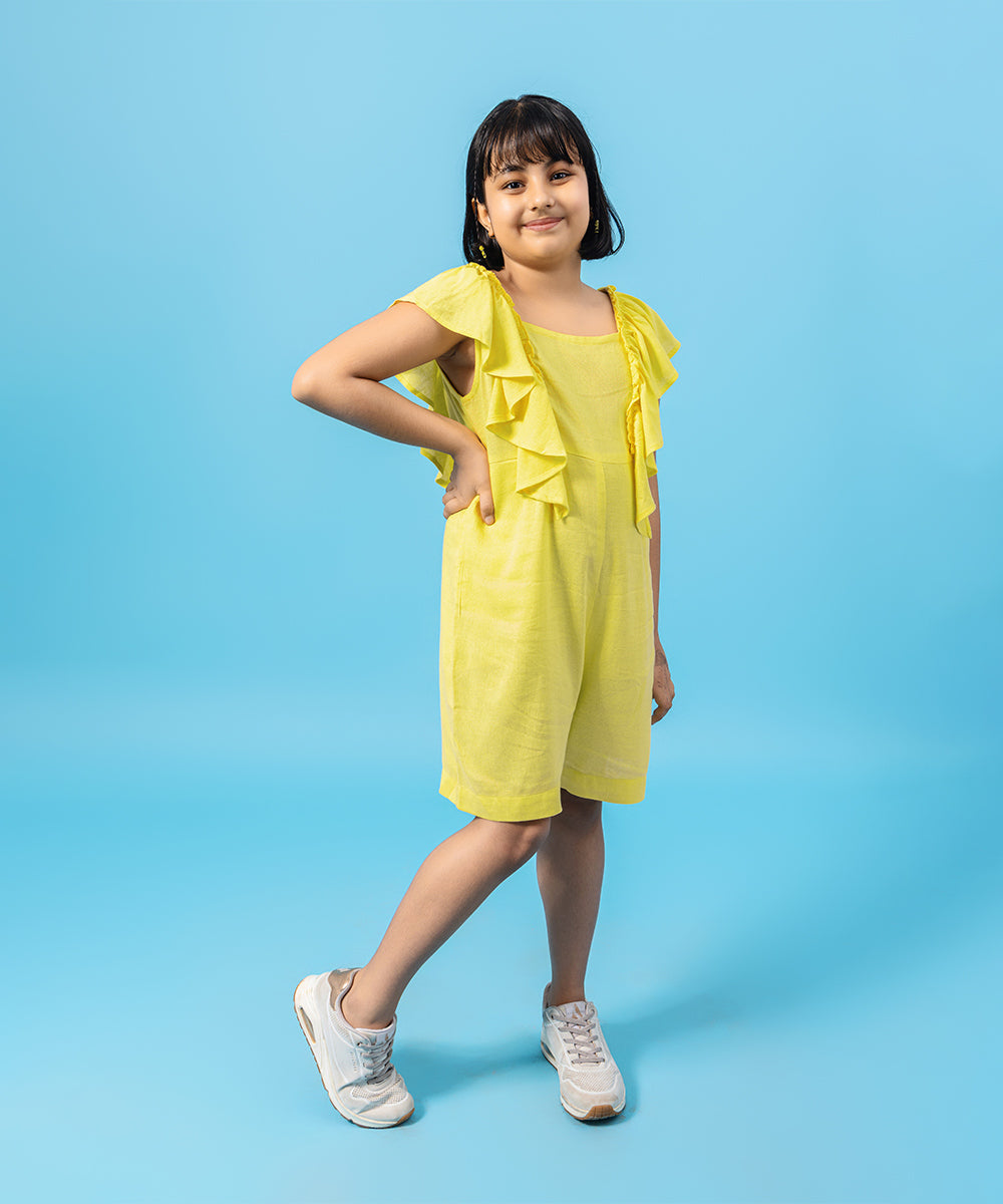 Little Wings Girls Playsuit - Ray Flower