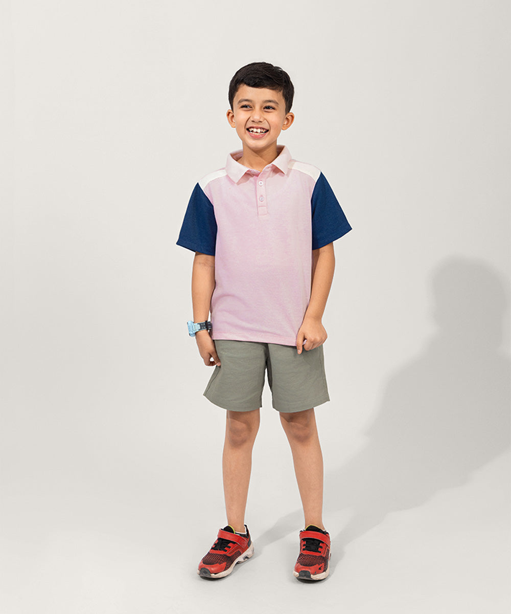 Timeless Twist Boys T-Shirt - Blush Pink