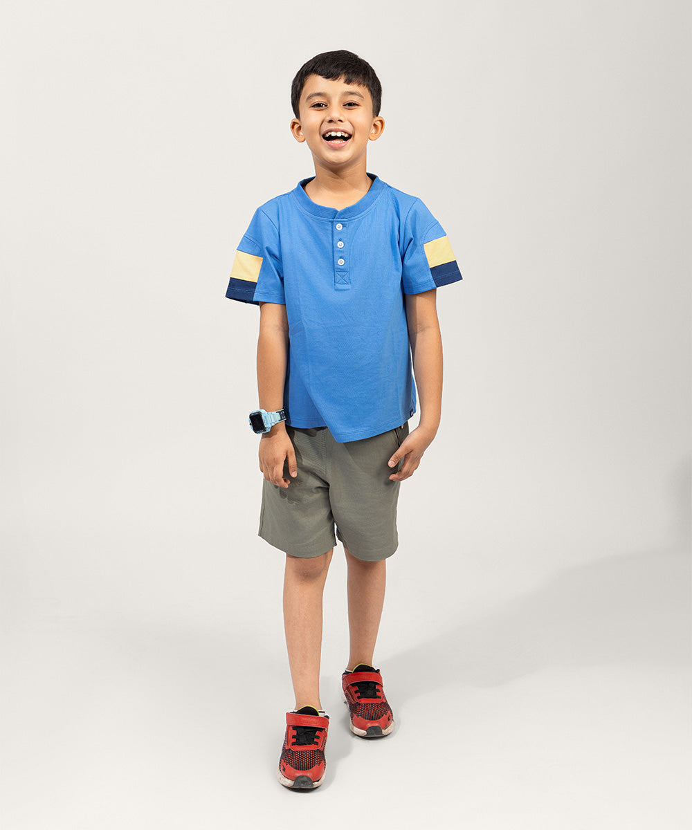 Color Dash Boys T-Shirt - Lake Blue